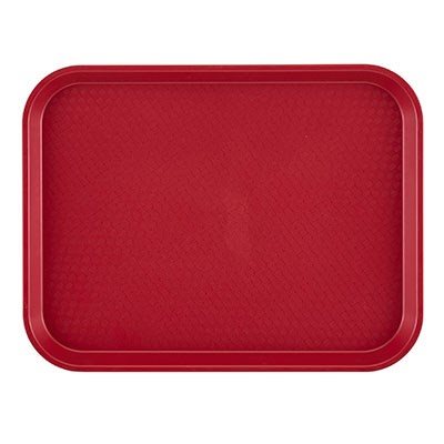 FAST FOOD TRAY 10"X14" CRANBERRY
