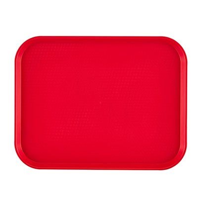 FAST FOOD TRAY 10"X14" RED