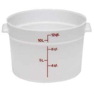 ROUND CONTAINER 12 QT POLY