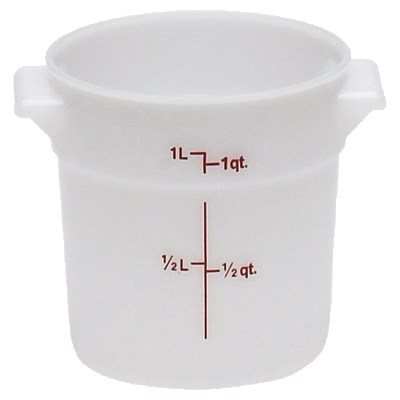ROUND CONTAINER 1 QT POLY
