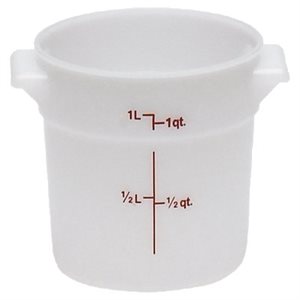 ROUND CONTAINER 1 QT POLY