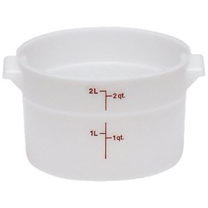 ROUND CONTAINER 2 QT POLY