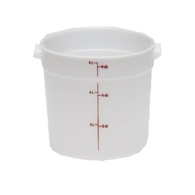 ROUND CONTAINER 6 QT POLY