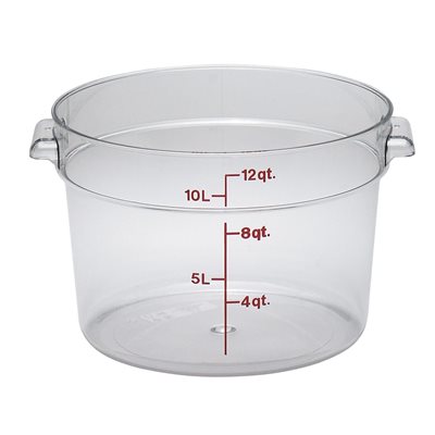 ROUND CONTAINER 12 QT CLEAR