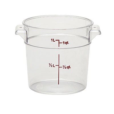 ROUND CONTAINER 1 QT CLEAR