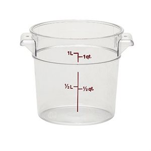 ROUND CONTAINER 1 QT CLEAR