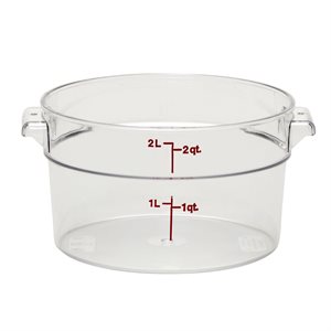 ROUND CONTAINER 2 QT CLEAR