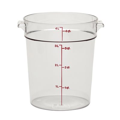 ROUND CONTAINER 4 QT CLEAR