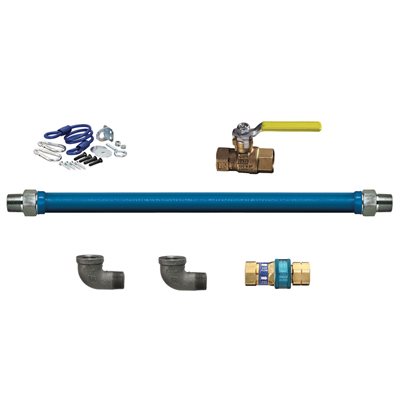 GAS CONNECTOR KIT W / QUICK-DISCONNECT 3 / 4"X48"