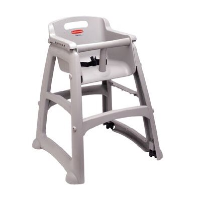 HIGH CHAIR PLATINUM WITH CASTERS
