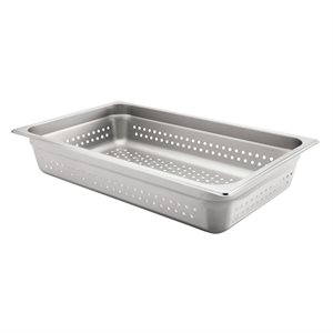 INSERT PAN FULL SIZE X 4" DEEP PERFORATED S / S