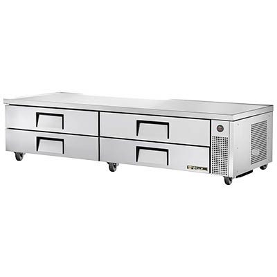 TRUE CHEF BASE 96" 110V WITH S / S DRAWERS