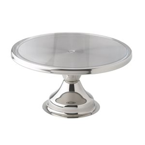 CAKE STAND STAINLESS STEEL 13-1 / 2"X6-1 / 2"H
