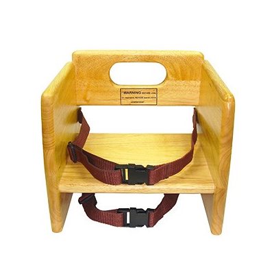 WOODEN BOOSTER SEAT NATURAL FINISH