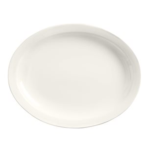 OVAL PLATE NR WHITE 9"