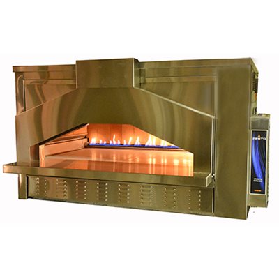 ZESTO OPEN DECK OVEN WITH BRICK LINING 48"X33" INT.